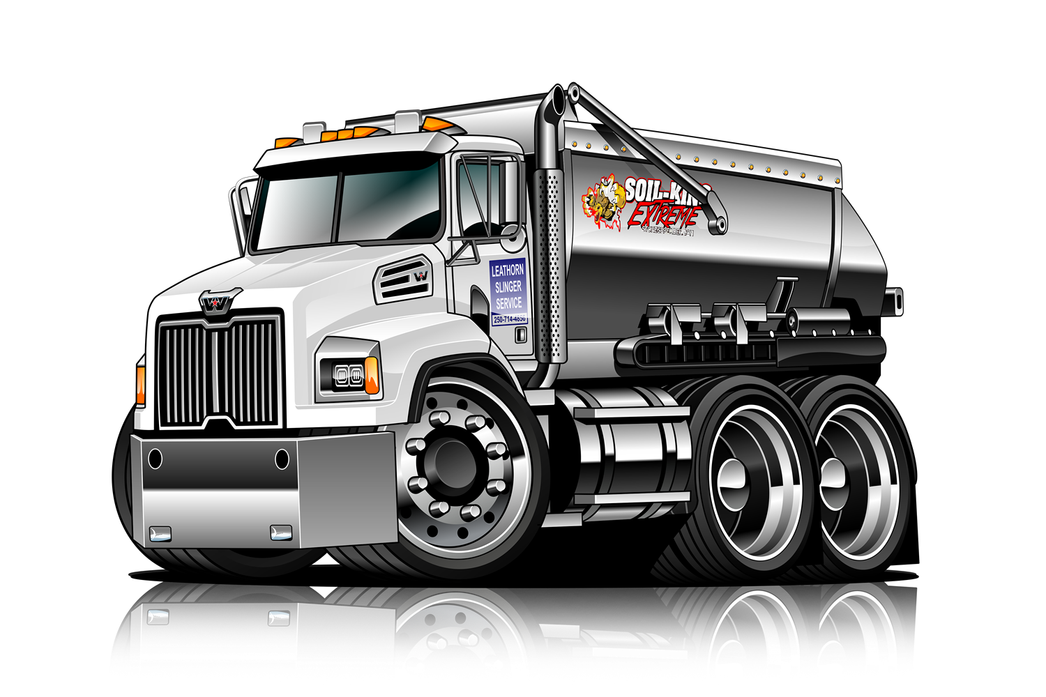Cartoon Vehicle Design (digital files alone - no background or merchandise)